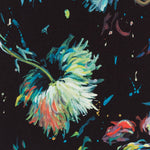 Tela Raso Mikado Paint Negra - Ribes y Casals