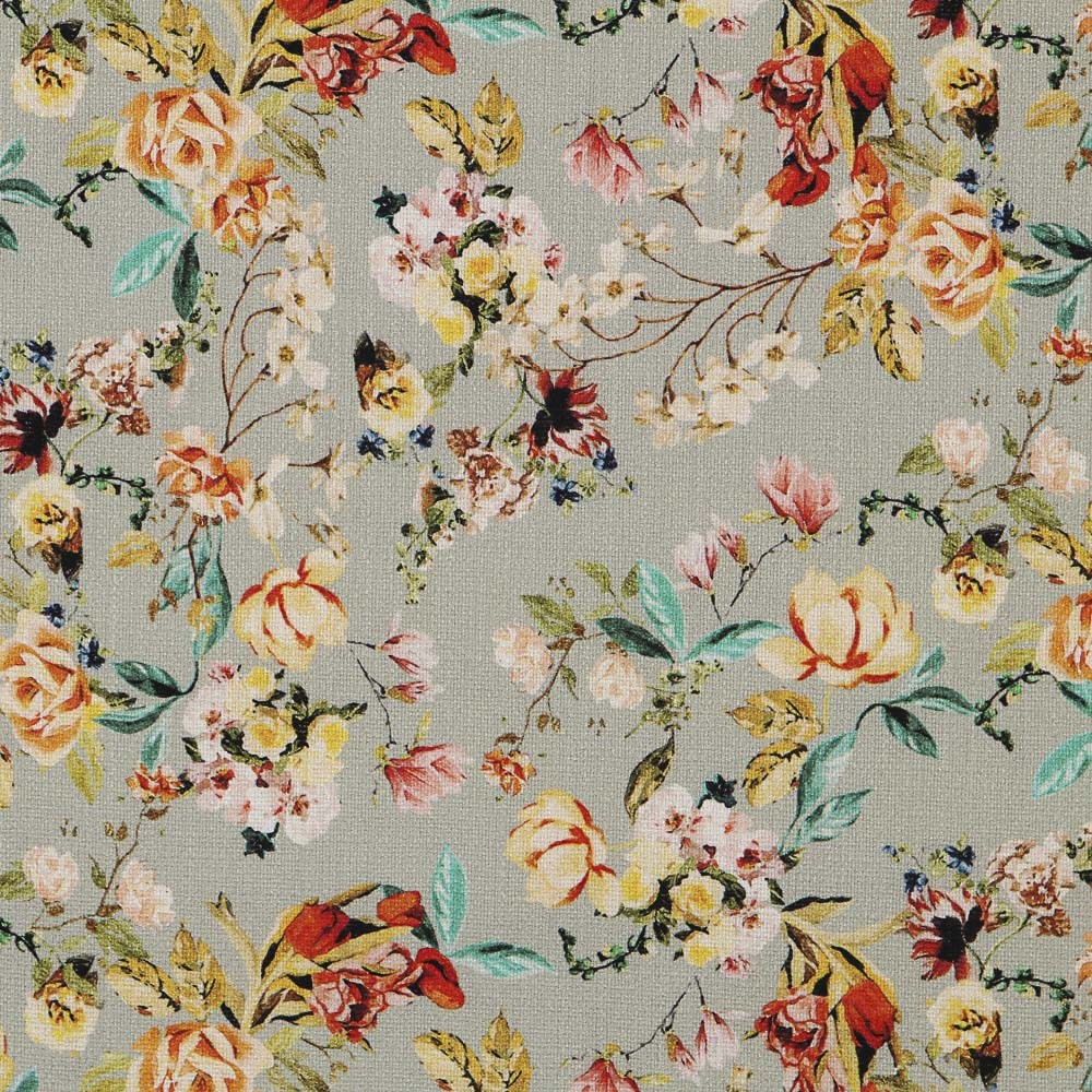 Tela Rústica Cretona Verdosa - Ribes y Casals