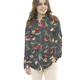 Tela Rústica Flores Verde Oscuro - Ribes y Casals