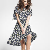 Tela Rústica Margaritas Azul Oscuro - Ribes y Casals