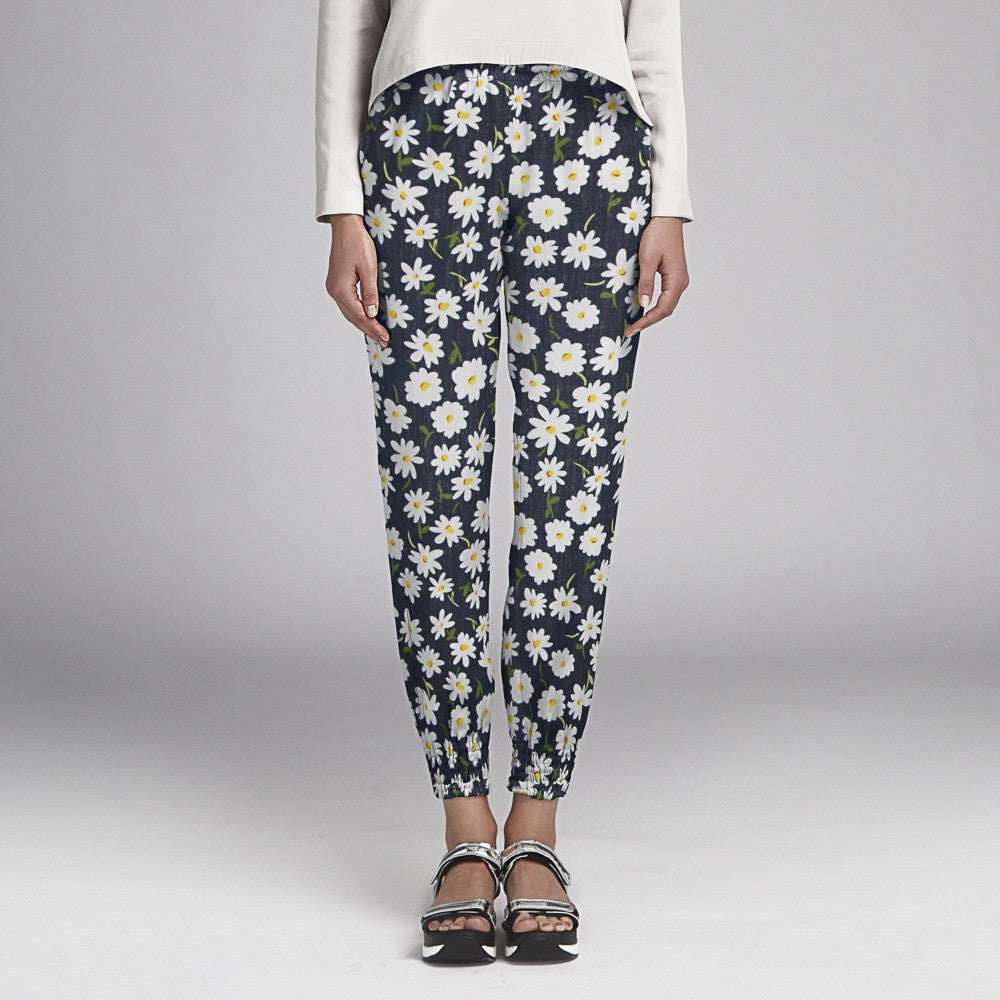 Tela Rústica Margaritas Azul Oscuro - Ribes y Casals