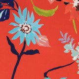 Tela Satén Floral Rojo - Ribes y Casals