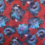Tela Shantung Estampado Granate - Ribes y Casals