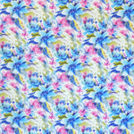 Tela Shantung Floreado Azul - Ribes y Casals
