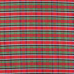 Shantung Poliéster Cuadro Rojo Azul - Ribes y Casals