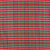 Shantung Poliéster Cuadro Rojo Azul - Ribes y Casals