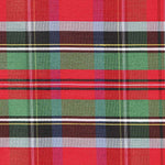 Shantung Poliéster Cuadro Rojo Azul - Ribes y Casals