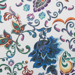 Tela Stretch Flor Oriental Azul - Ribes y Casals
