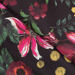 Tela Stretch Flores Salvaje Negra - Ribes y Casals