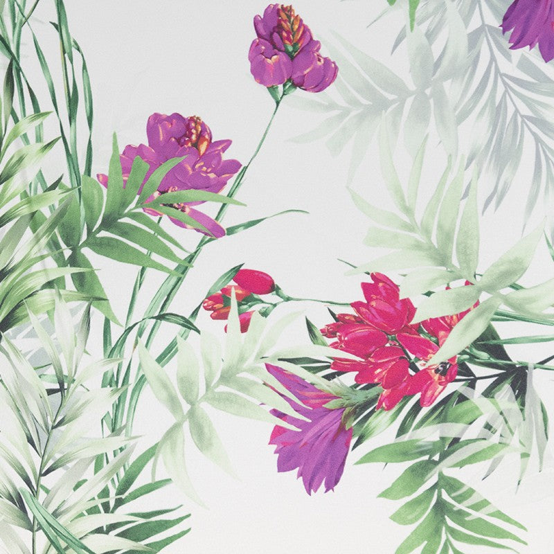 Tela Stretch Palmeras Fucsia - Ribes y Casals