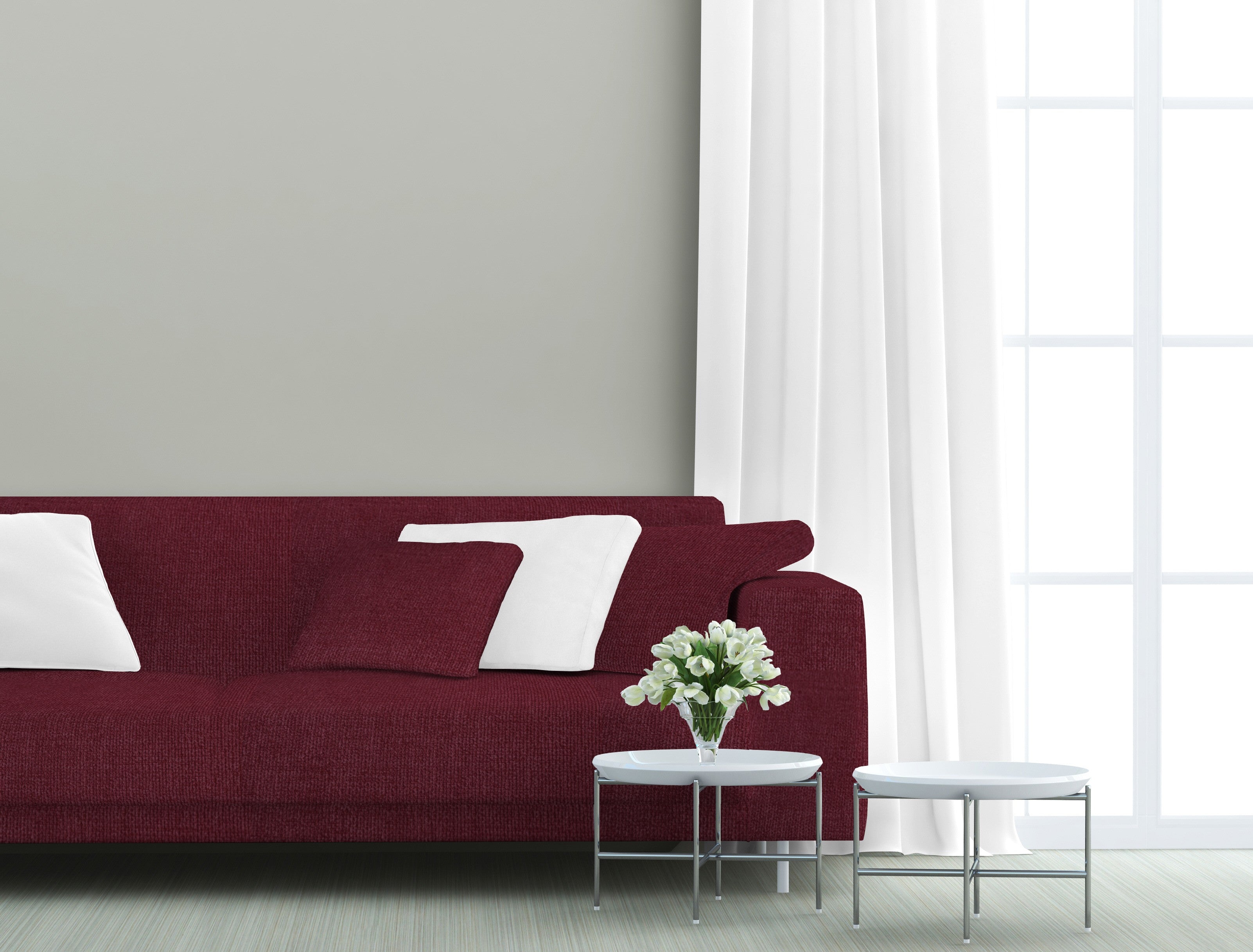 Terciopelo Tapicería Antimanchas Granate - Ribes y Casals