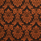 Tela Terciopelo Estampada Barroco Naranja - Ribes y Casals
