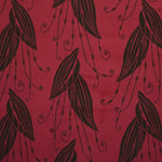 Tela Terciopelo Estampada Hoja Marrón - Ribes y Casals