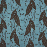 Tela Terciopelo Estampada Hoja Turquesa - Ribes y Casals