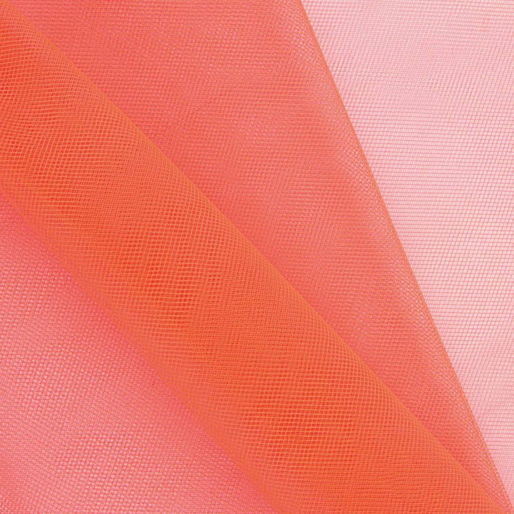 Tela Tul Ilusión Naranja Fluor - Ribes y Casals