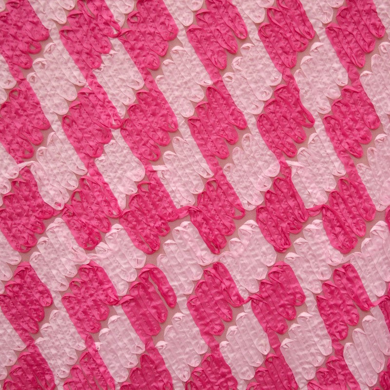 Tela Tul Lazos Fucsia - Ribes y Casals