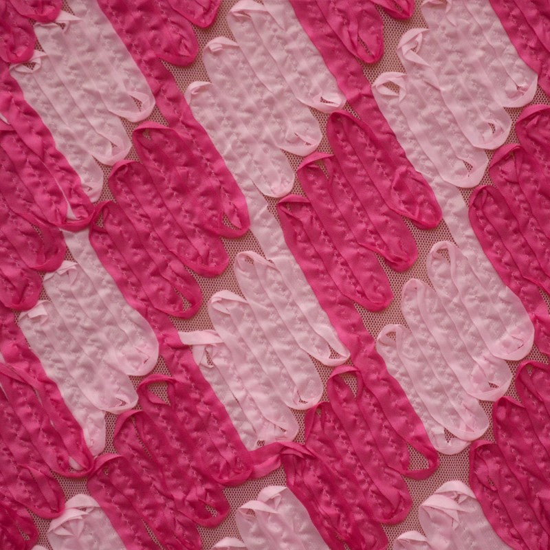 Tela Tul Lazos Fucsia - Ribes y Casals