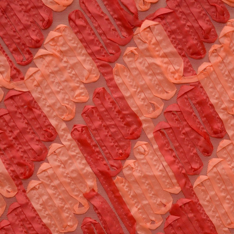 Tela Tul Lazos Rojos - Ribes y Casals