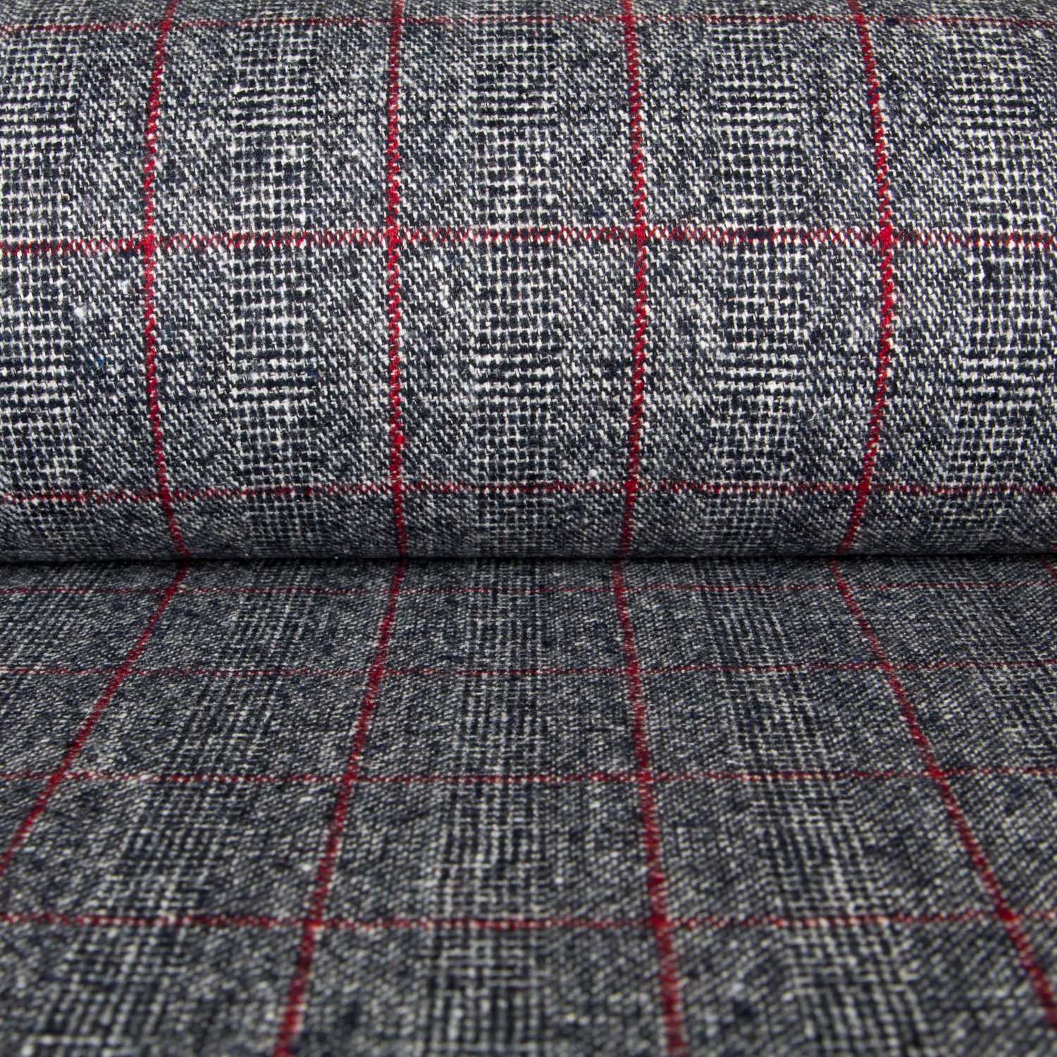 Tela Tweed Gales Rojo - Ribes y Casals