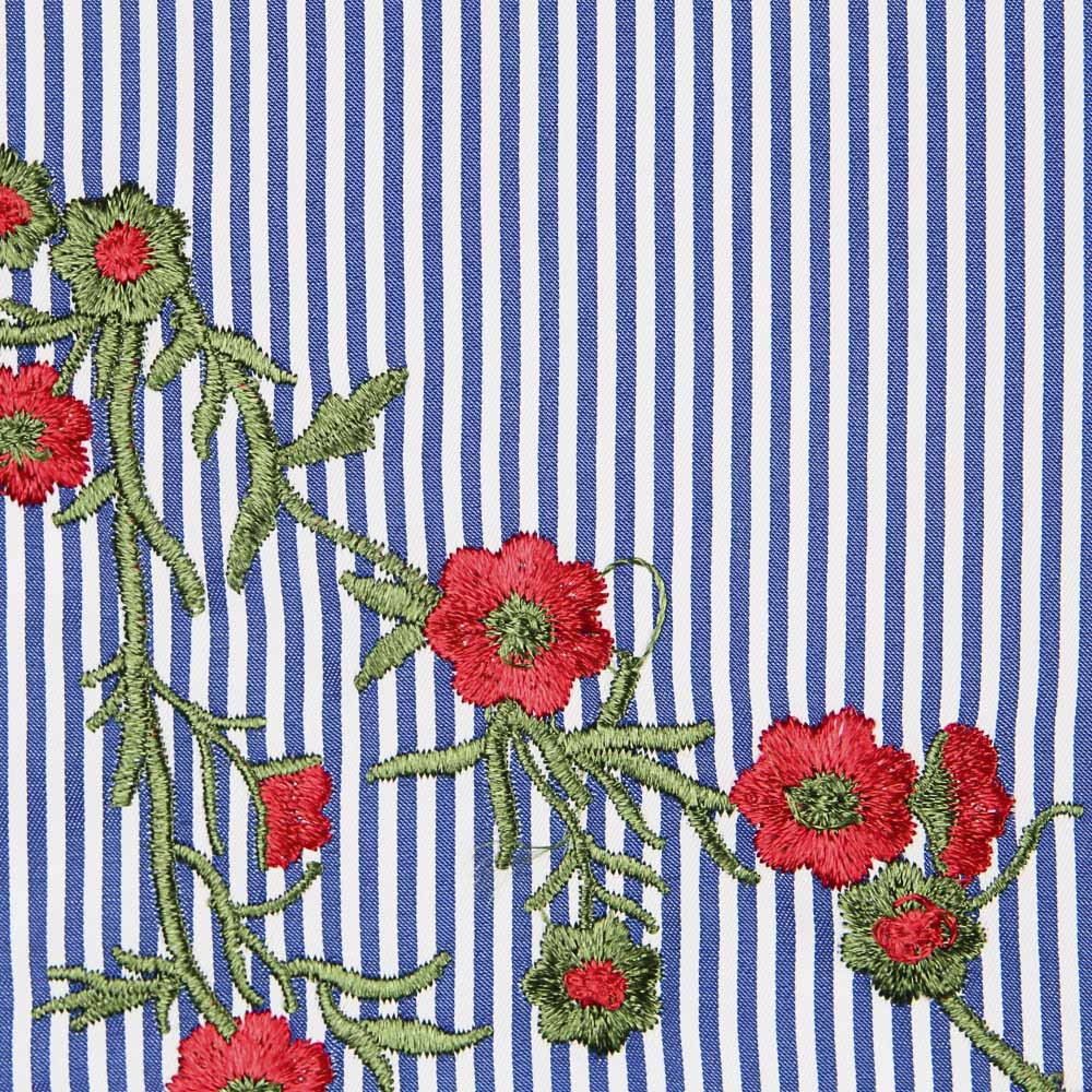 Tela Vichy Bordado Bouquet - Ribes y Casals