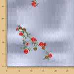 Tela Vichy Bordado Bouquet - Ribes y Casals