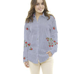 Tela Vichy Bordado Bouquet - Ribes y Casals