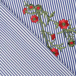 Tela Vichy Bordado Bouquet - Ribes y Casals