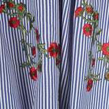 Tela Vichy Bordado Bouquet - Ribes y Casals