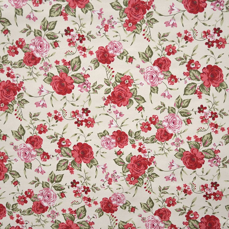 Tela Villela Estampada Floral Pequeña Cruda - Ribes y Casals
