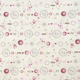 Tela Villela Estampada Pollitos Crudo - Ribes y Casals