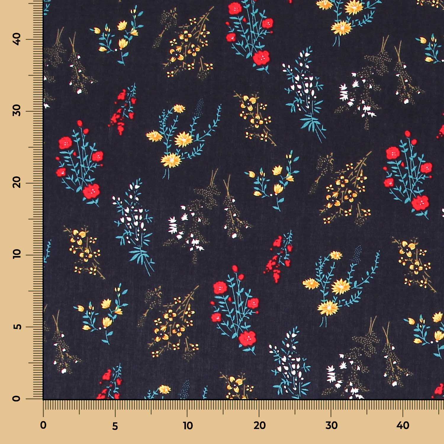 Viscosa Botanic Azul Noche - Ribes y Casals