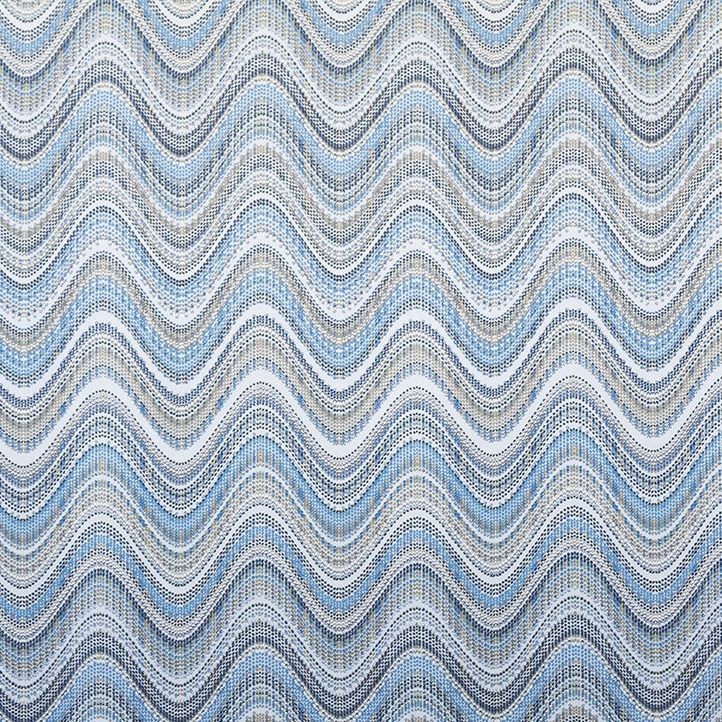 Tela Viscosa Ondas Azul - Ribes y Casals