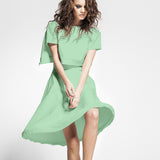 Tela Viscosa Verde Manzana - Ribes y Casals