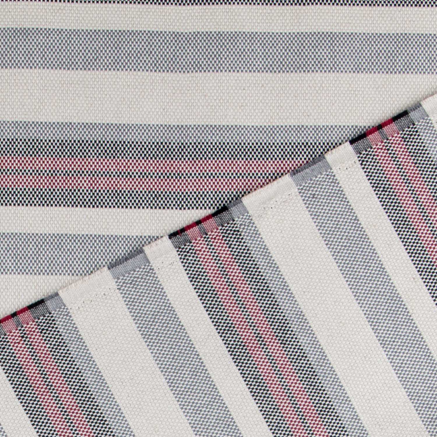 Tela Visillo Rústico Rayas Multicolor - Ribes y Casals