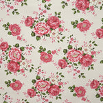 Tela Villela Estampada Floral Fondo Crudo - Ribes y Casals