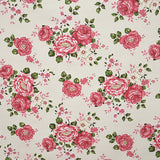 Tela Villela Estampada Floral Fondo Crudo - Ribes y Casals