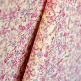 Tela Viyela Liberty Flor Fondo Crema - Ribes y Casals