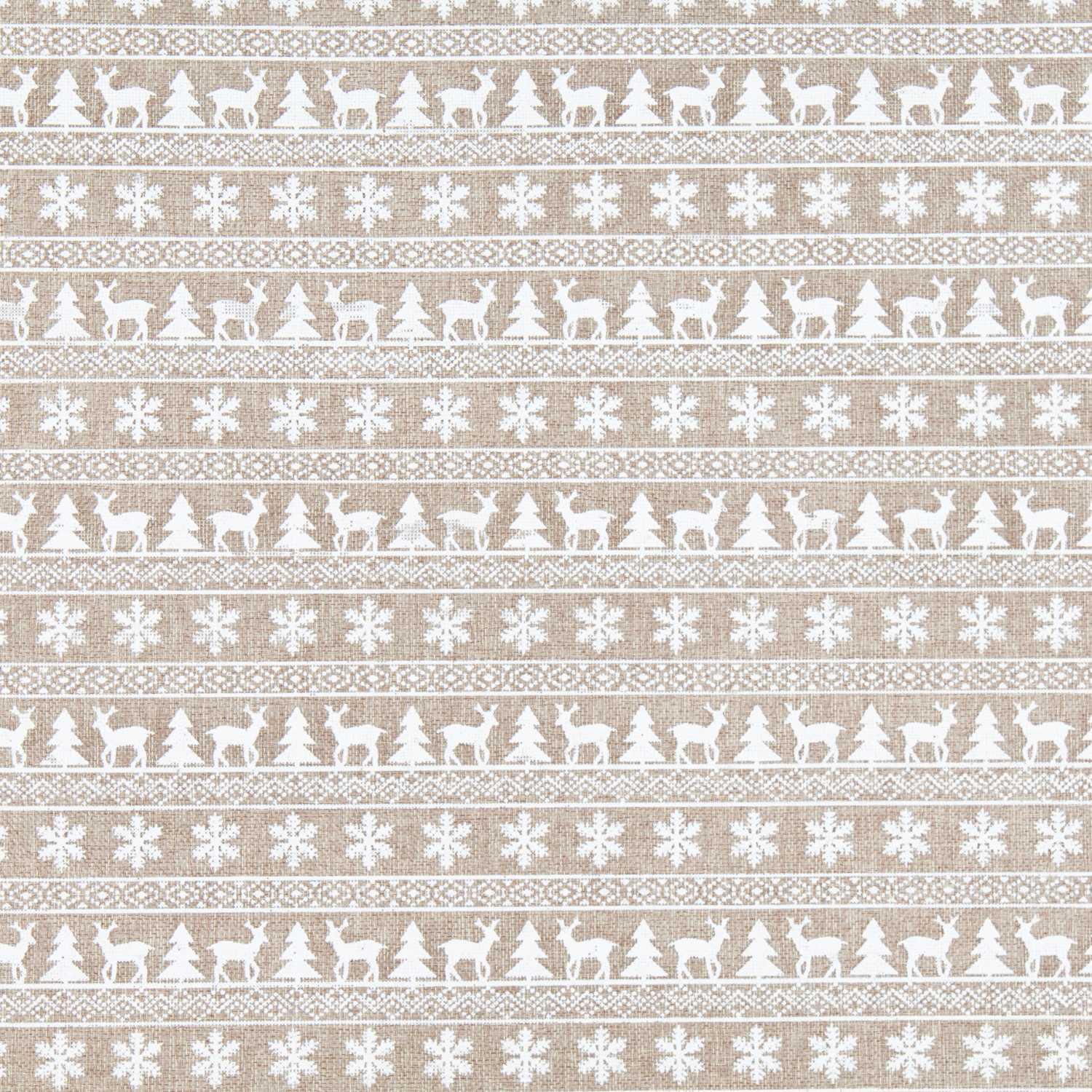 Tela Yute Decoración Arboles Blanco - Ribes y Casals