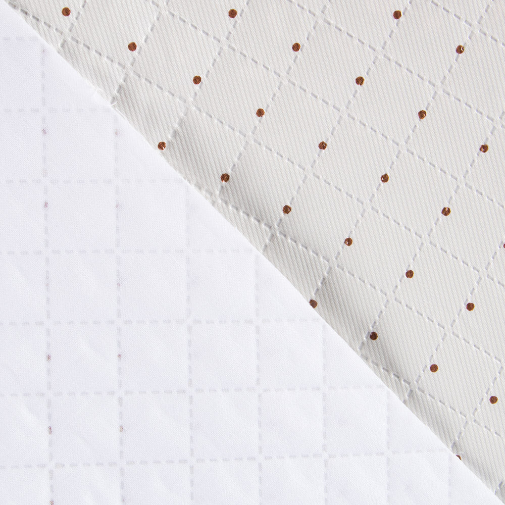 Tela Acolchada Plastificada Lunar Marrón - Ribes y Casals