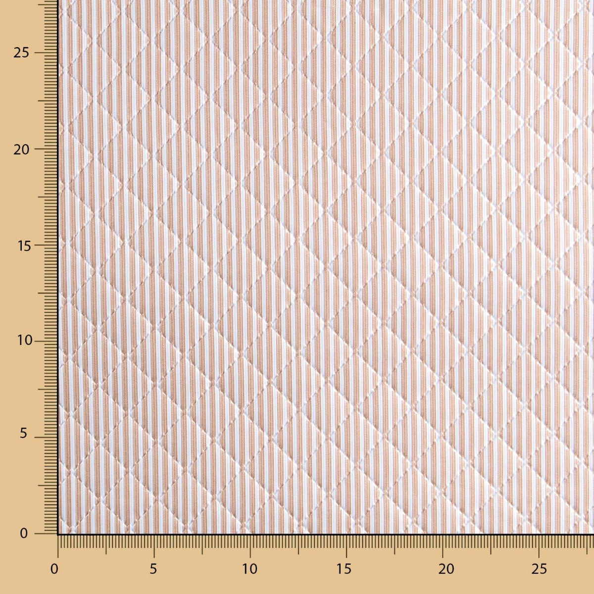 Tela Acolchada Plastificada Rayas Beige - Ribes y Casals