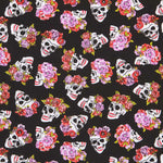 Algodón Skull Catrina Negro - Ribes y Casals