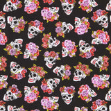 Algodón Skull Catrina Negro - Ribes y Casals