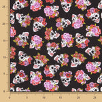 Algodón Skull Catrina Negro - Ribes y Casals