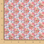 Algodón Floral Catrina Blanco - Ribes y Casals