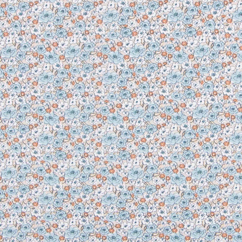 Algodón Romántico Azul - Ribes y Casals