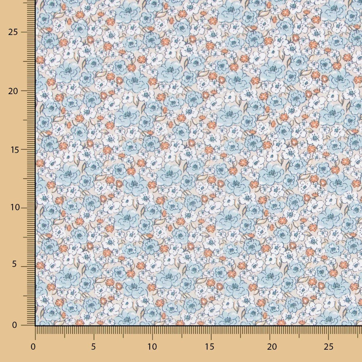 Algodón Romántico Azul - Ribes y Casals