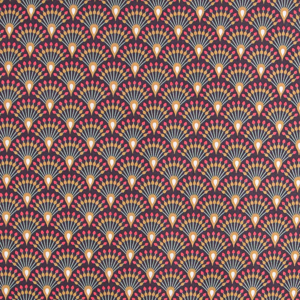 Algodón Abanico Granate - Ribes y Casals