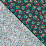 Algodón Bouquet Verde Oscuro - Ribes y Casals