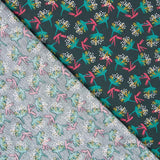 Algodón Bouquet Verde Oscuro - Ribes y Casals