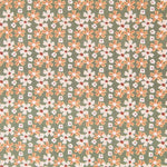 Algodón Popelín Floral Verde - Ribes y Casals